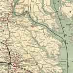 Chesapeake And Ohio Railway Company Map showing Alexandria and City Point Virginia 