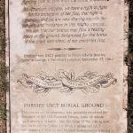 Plaque of reinternment 