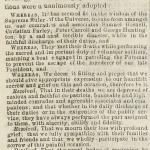 Image of newspaper article, <i>Virginia State Journal</i>, May 11, 1865